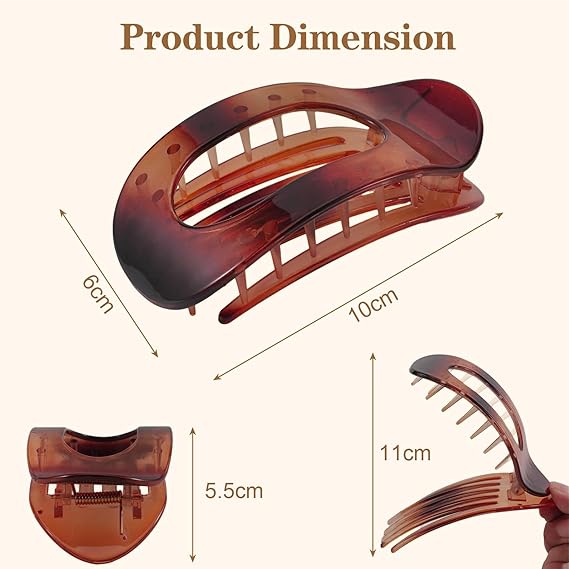 4PCS Flat Hair Clips