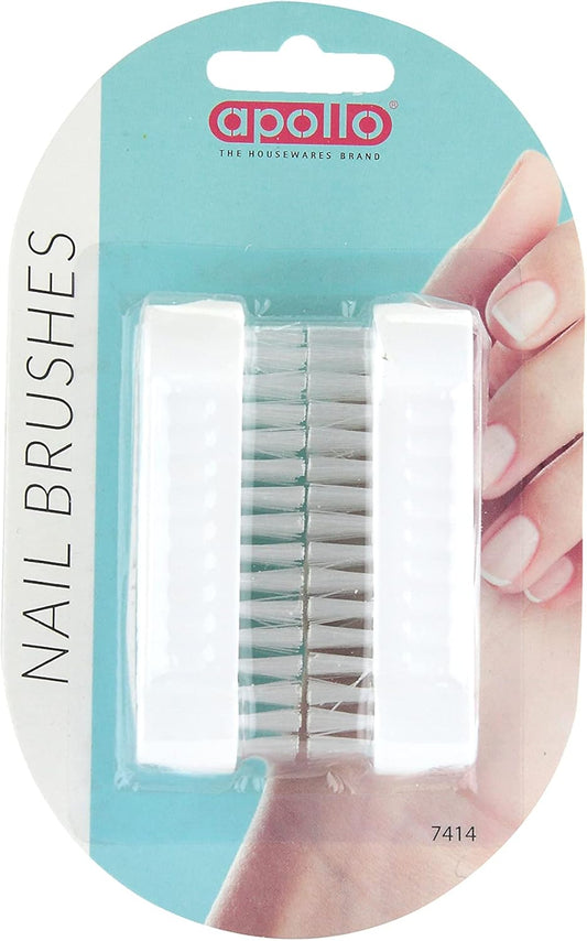 Nail Brush Manicure Pedicure Scrubbing Cleaning White Colour