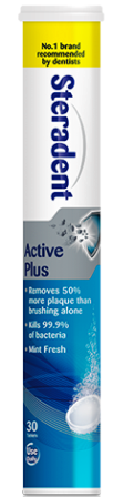 Denture Cleaner | Steradent Active Plus | Le Javaid Traders
