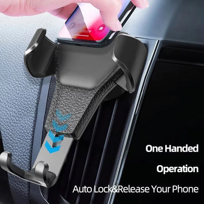 UK Universal Mobile Car Phone Holder Air Vent Gravity Design Mount Cradle Stand.