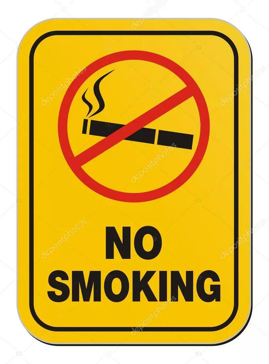 Door Sign No Smoking Area Sign Peel & Stick Size 8x11cm 1pcs