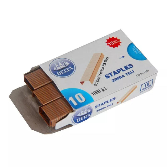 No 10 Staple pins code 1621 one Pack of 1000 DELTA Staple pins