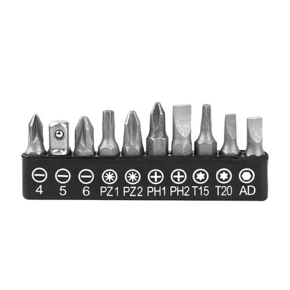 Magnetic Screwdriver Bits Set Mini Ratchet Wrench Right Angle Drive High Torque