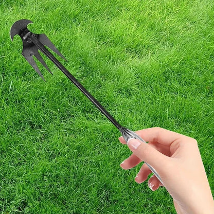 4-Teeth Weed Pulling Tool Portable Weed Puller Weeder Digger Rake Gardening Hoes