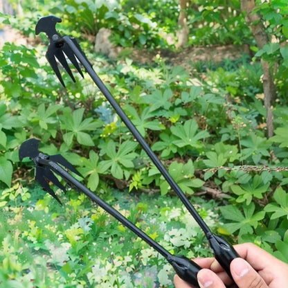 4-Teeth Weed Pulling Tool Portable Weed Puller Weeder Digger Rake Gardening Hoes