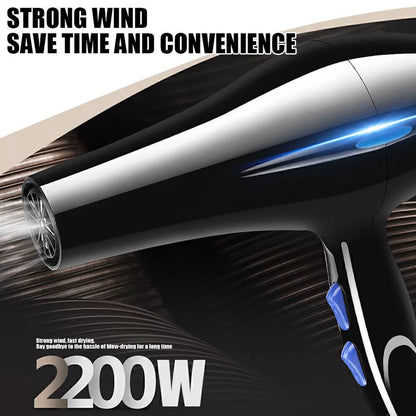 Professional Hair Dryer Nozzle Low Noise 2200W Ionic Blow Dryer with Diffuser UK.