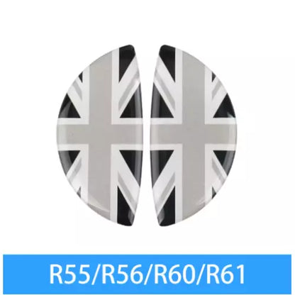 2 Union Jack Door Handle Sticker For Mini Cooper Clubman R55 R56 R60 R61 BLACK