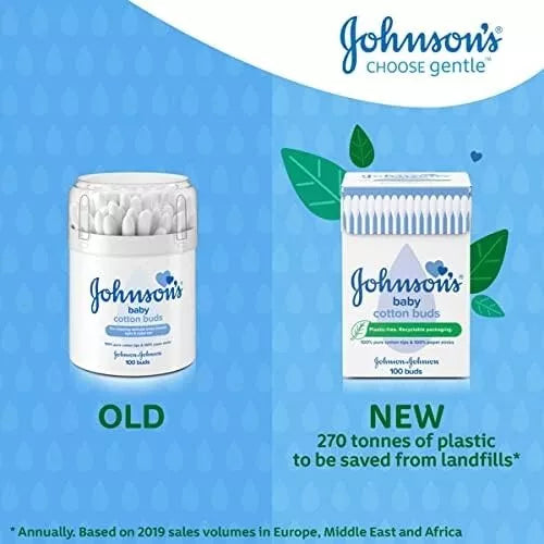 Cotton Buds Johnson's Baby Cotton Buds Pack of 6 boxes (1200 buds)