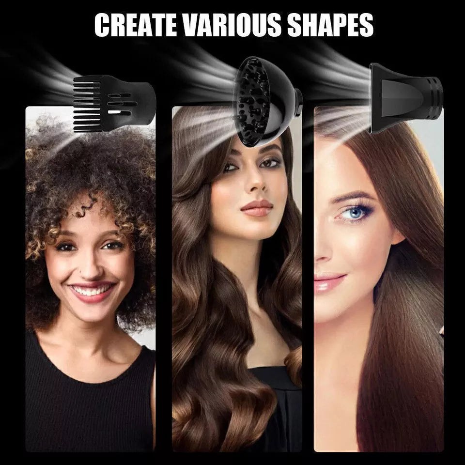 Professional Hair Dryer Nozzle Low Noise 2200W Ionic Blow Dryer with Diffuser UK.