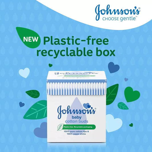 Cotton Buds Johnson's Baby Cotton Buds Pack of 400 (2 Boxes)