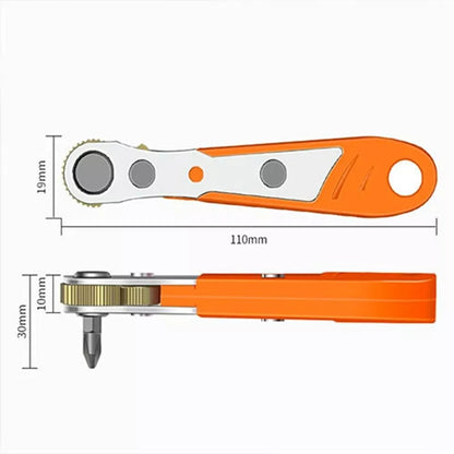 Magnetic Screwdriver Bits Set Mini Ratchet Wrench Right Angle Drive High Torque