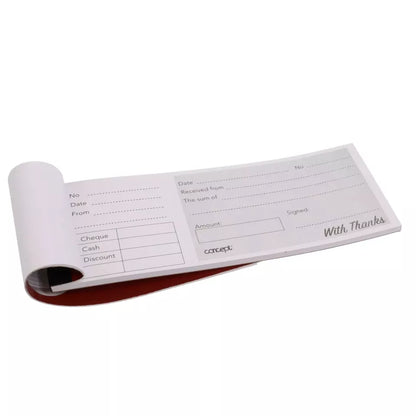Receipt Book Cheque book style Concept 3"X8" 1 x Cash Receipt Book