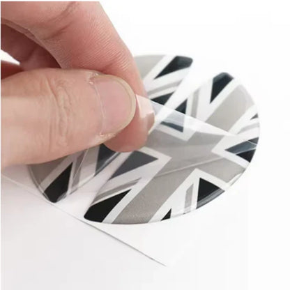 2 Union Jack Door Handle Sticker For Mini Cooper Clubman R55 R56 R60 R61 BLACK