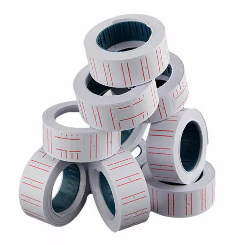 Price Gun Labels 21 x 12mm Price Gun Sticker Paper Pricing Gun Label 10 x Rolls